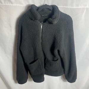 PrettyGarden Sherpa Teddy Jacket Cozy Zip Up Fleece Streetwear Size M